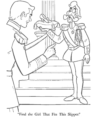 cinderella coloring page