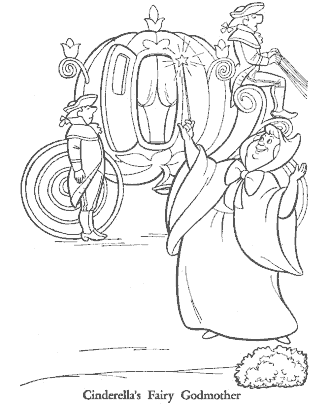 cinderella coloring page