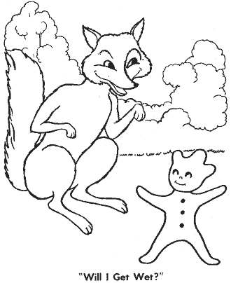 gingerbread man coloring page