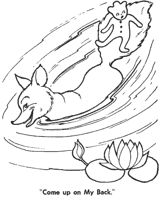 gingerbread man coloring page