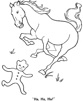 gingerbread man coloring page