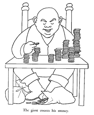 jack and beanstalk coloring page