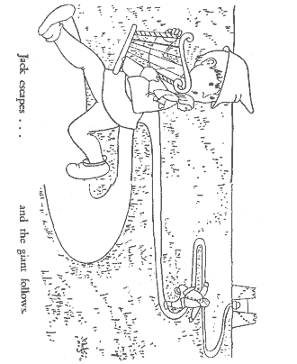 jack and beanstalk coloring page