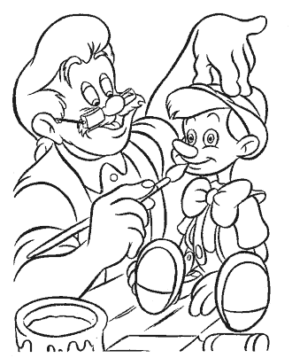 pinocchio coloring pages