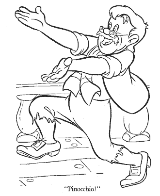 pinocchio coloring page