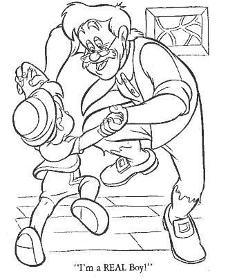 pinocchio coloring page