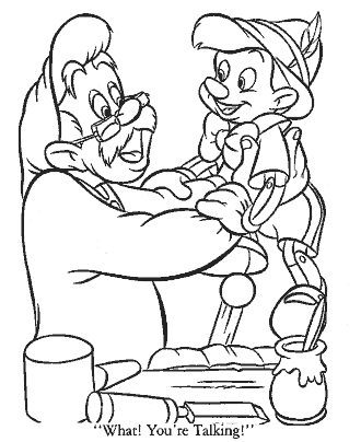 pinocchio coloring page