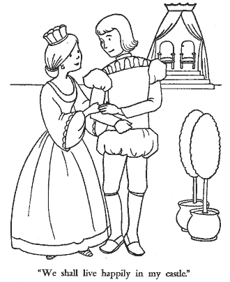 fairy tale Rapunzel coloring page