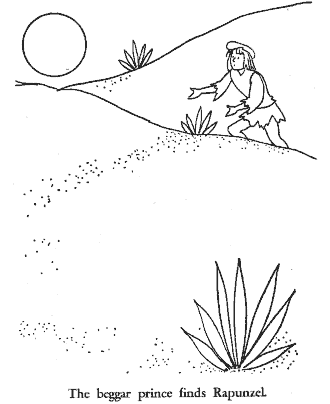 fairy tale Rapunzel coloring page