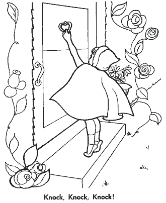 little red riding hood coloring page