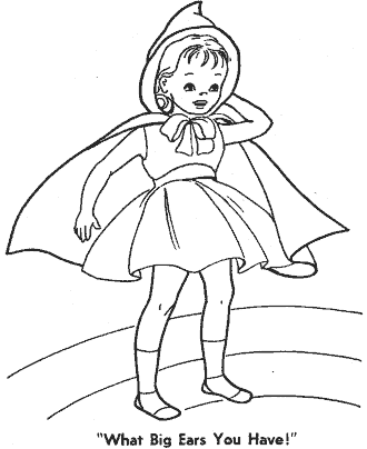 little red riding hood coloring page