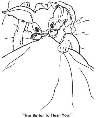 little red riding hood coloring page