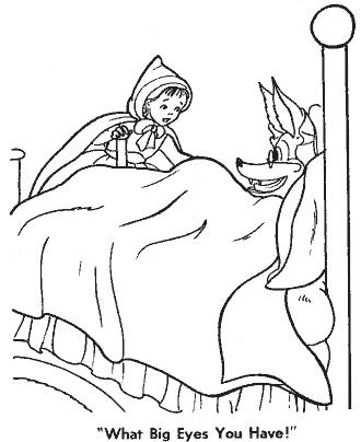 little red riding hood coloring page
