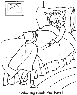 little red riding hood coloring page