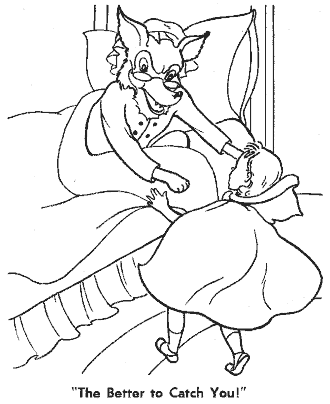 little red riding hood coloring page