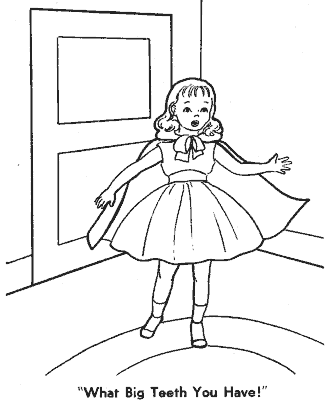 little red riding hood coloring page