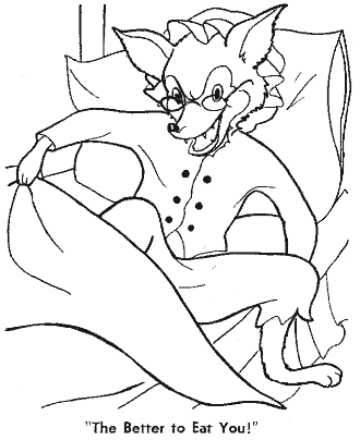 little red riding hood coloring page