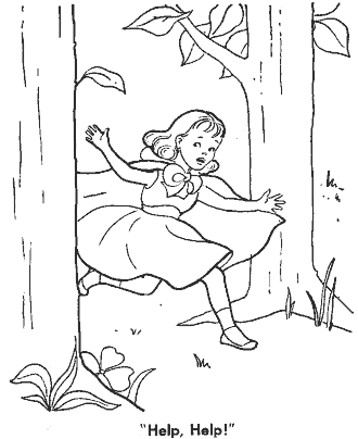 little red riding hood coloring page