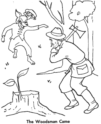 little red riding hood coloring page