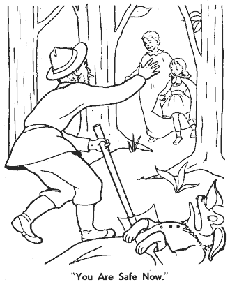 little red riding hood coloring page