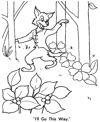 little red riding hood coloring page