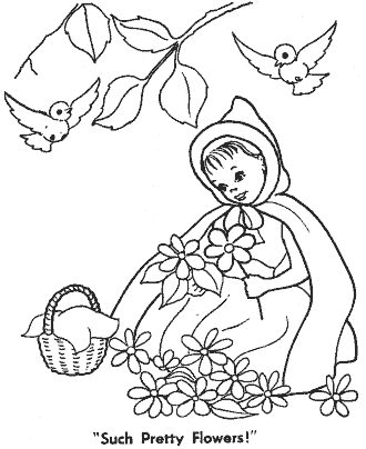 little red riding hood coloring page