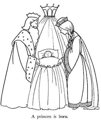 sleeping beauty coloring pages