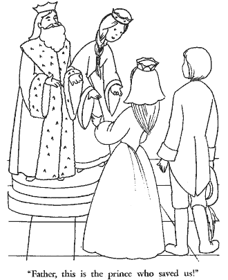 sleeping beauty coloring page