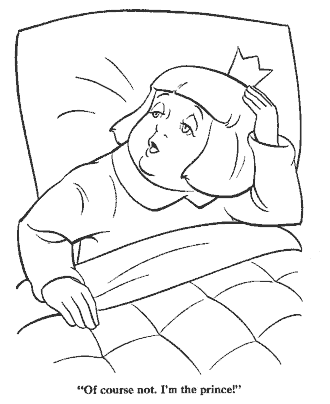 snow queen fairy tale coloring page