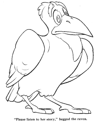 snow queen fairy tale coloring page