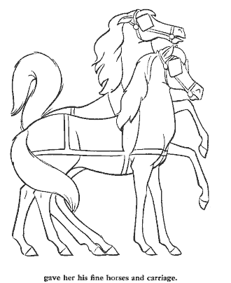 snow queen fairy tale coloring page