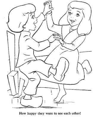 snow queen fairy tale coloring page