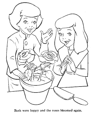 snow queen fairy tale coloring page