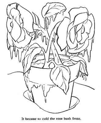 snow queen fairy tale coloring page