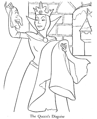 snow white coloring page