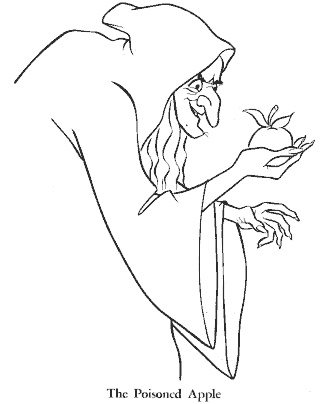 snow white coloring page