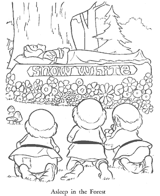snow white coloring page