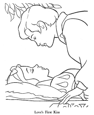 snow white coloring page