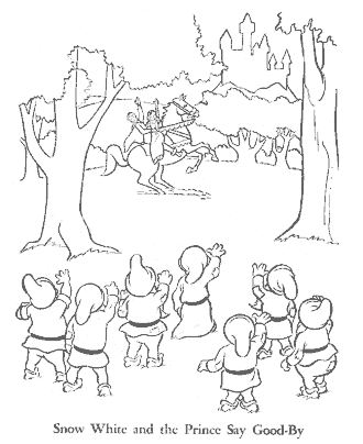 snow white coloring page