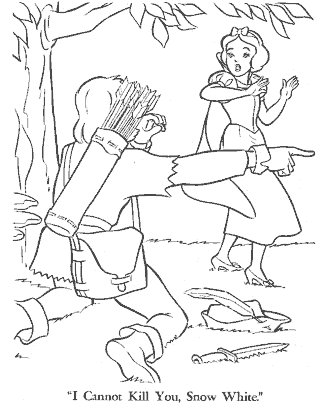 snow white coloring pages