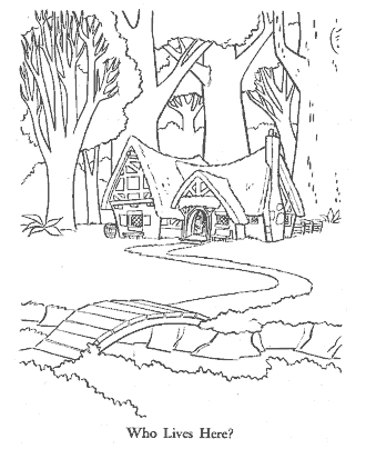 snow white coloring page