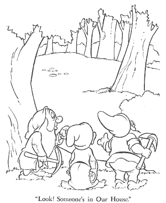 snow white coloring page