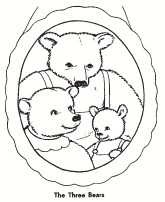 goldilocks and the three bears coloring pages