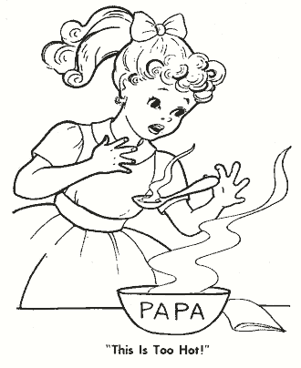 goldilocks and the three bears coloring page