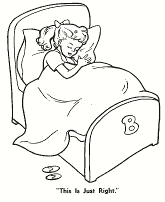 goldilocks and the three bears coloring page