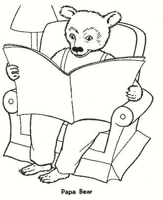 goldilocks and the three bears coloring pages