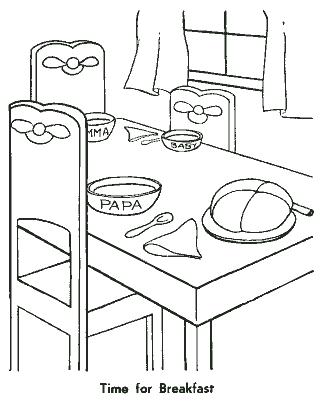 goldilocks and the three bears coloring page