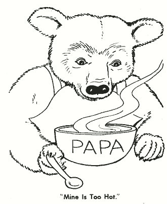 goldilocks and the three bears coloring page