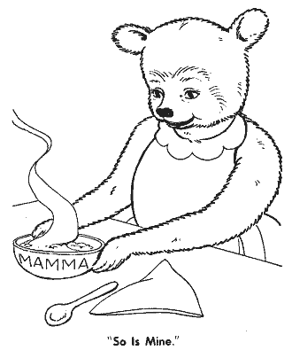 goldilocks and the three bears coloring page