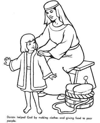sunday school bible coloring page